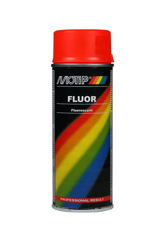 MOTIP FLUORESCERENDE LAK ROOD / ORANJE 400 ML