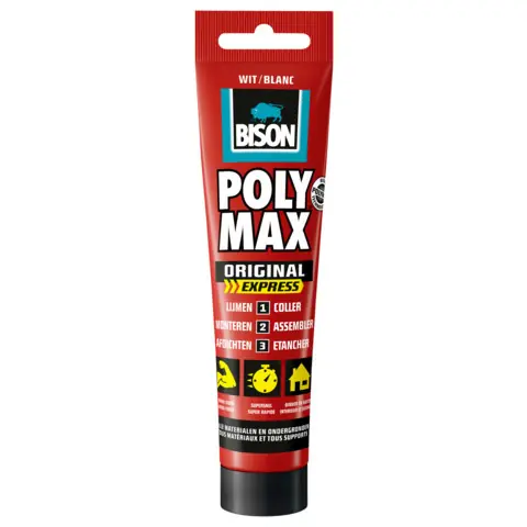 BISON POLY MAX® EXPRESS WIT HANGTUBE 165 G NL/FR