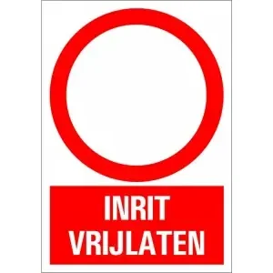 BORD INRIT VRIJLATEN 230X330 MM