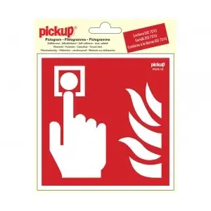 STICKER BRANDMELDER PICTO 150X150 MM