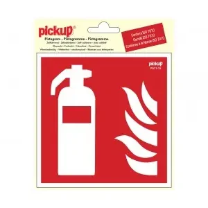 STICKER BRANDBLUSSER PICTO 150X150 MM