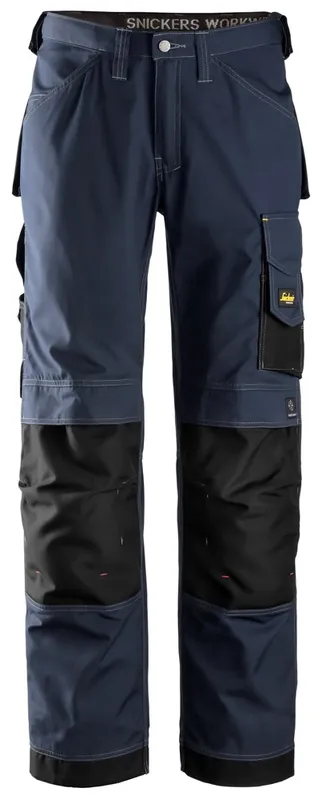 WERKBROEK, RIP-STOP, DONKER BLAUW - ZWART (9504), 148