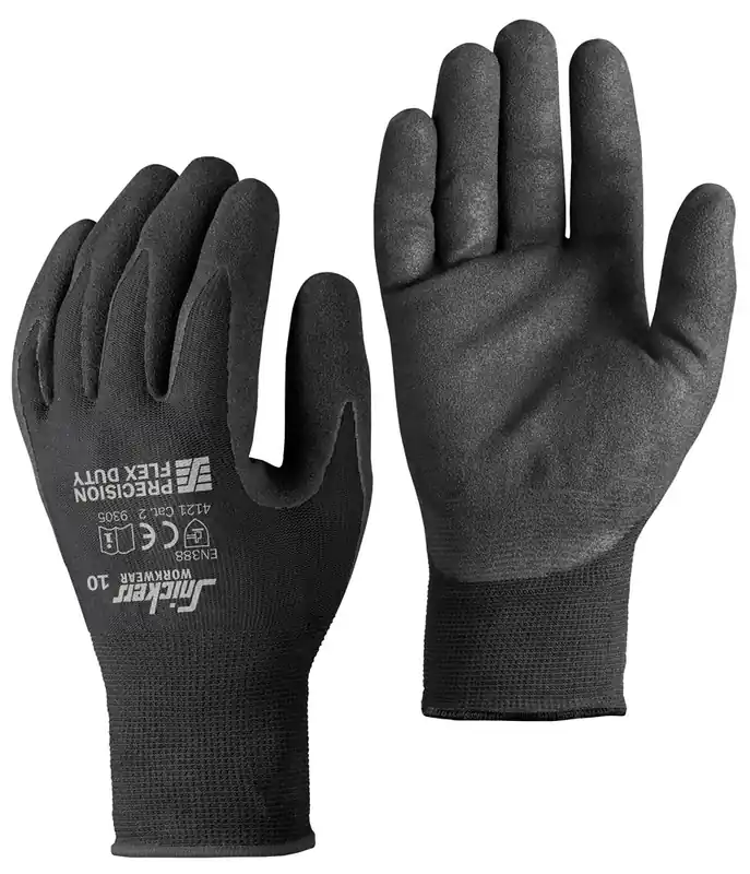 PRECISION FLEX DUTY GLOVES, ZWART - ZWART (0404), XXXL