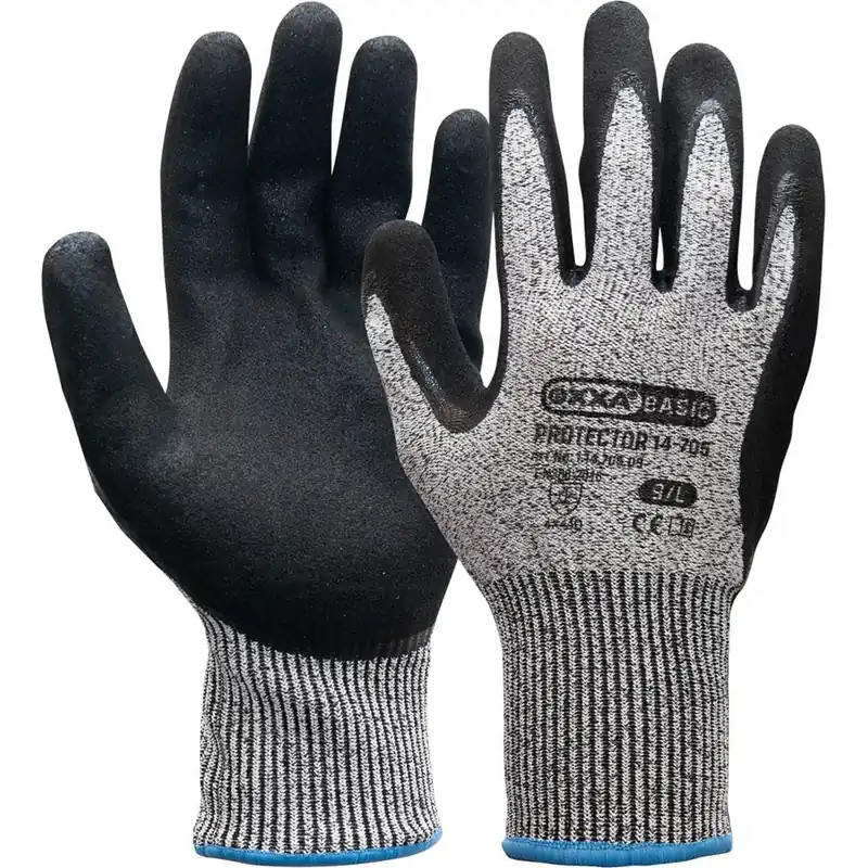 OXXA PROTECTOR 14-705 CUT D, ZWART/GR,10
