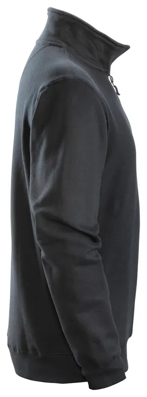 ½ ZIP SWEATSHIRT, ZWART (0400), XL