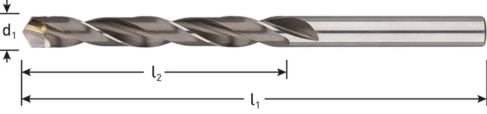 HM SPIRAALBOOR, DIN 338, TYPE N, BEZET, ø5,1