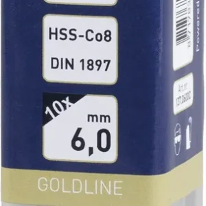 HSS-E PLAATWERKBOOR, DIN 1897, TYPE HD-X, TIALN, ø9,4