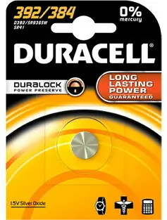 DURACELL SILVER OXIDE 1 X 392/384 1,5V