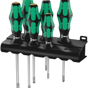 334/355/6 SCHROEVENDRAAIERSET KRAFTFORM PLUS LASERTIP + HOUDER, 6-DELI