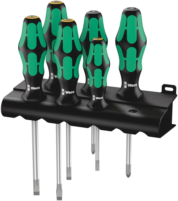 334/355/6 SCHROEVENDRAAIERSET KRAFTFORM PLUS LASERTIP + HOUDER, 6-DELI