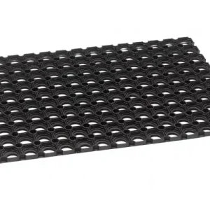RUBBERRINGMAT ZWART 40 X 60