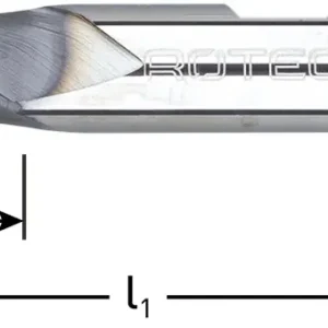 VHM SPIEBAANFREES, SILVER-LINE, KORT, TIALN-GECOAT, ø8