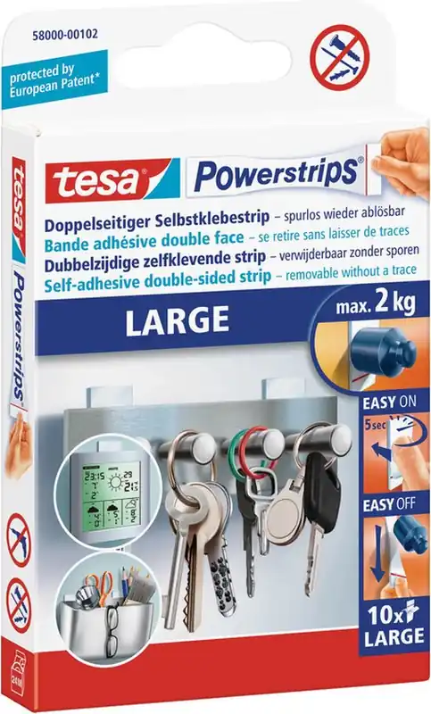 TESA POWERSTRIPS® LARGE 10X