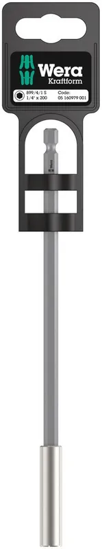 899/4/1 S UNIVERSELE BITHOUDER MET STERKE SPANRING, 1/4" X 200 MM