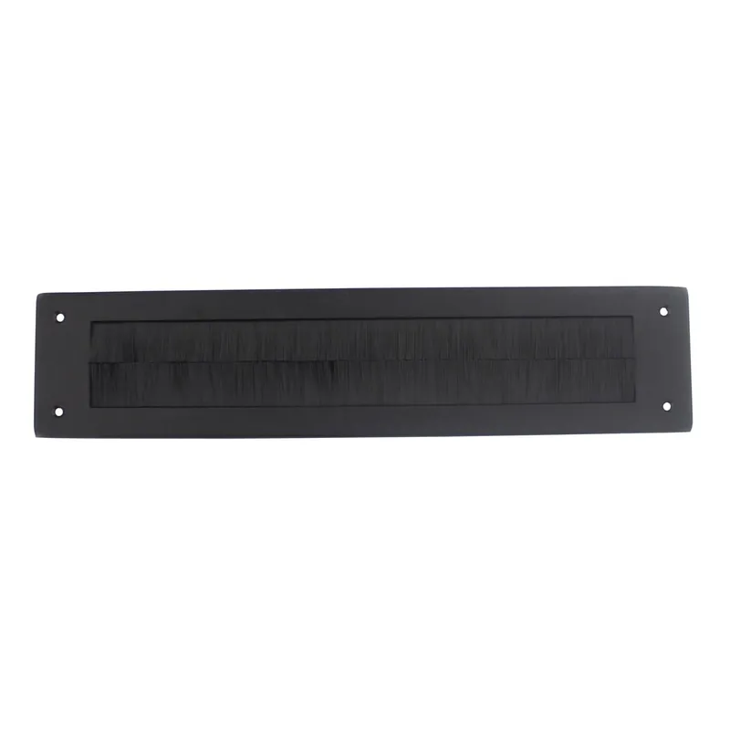 TOCHTWERING RECHTHOEKIG 340X76MM STRUCTUUR ZWART