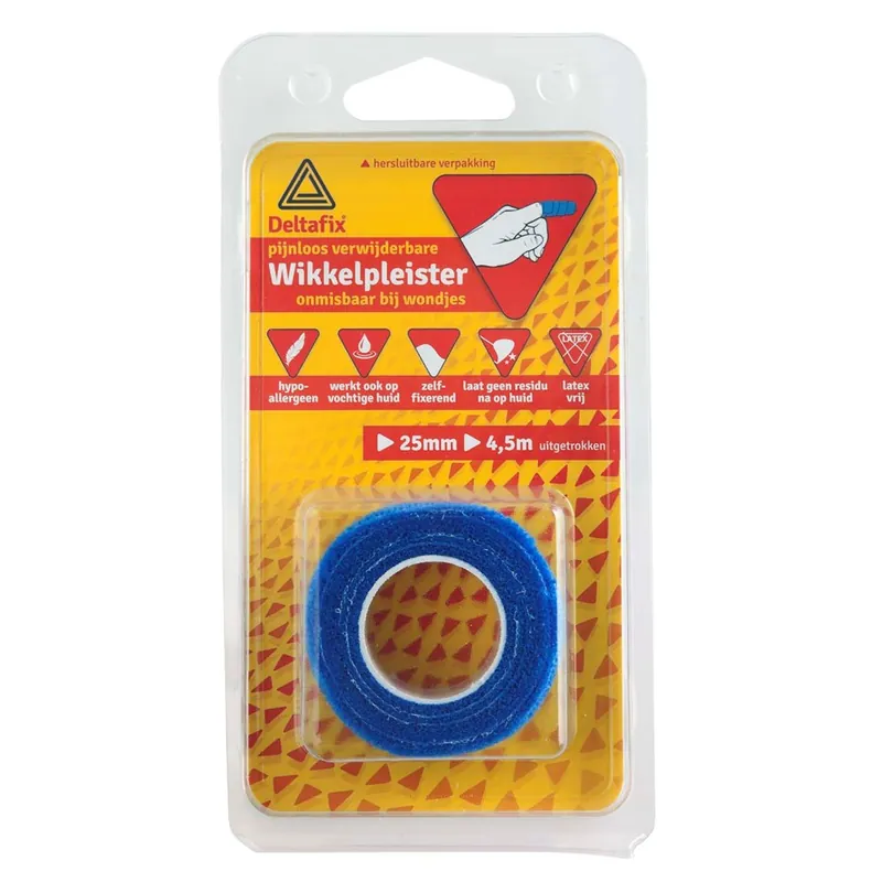 WIKKELPLEISTER ZELFFUSEREND BLAUW 4.50M X 25 MM