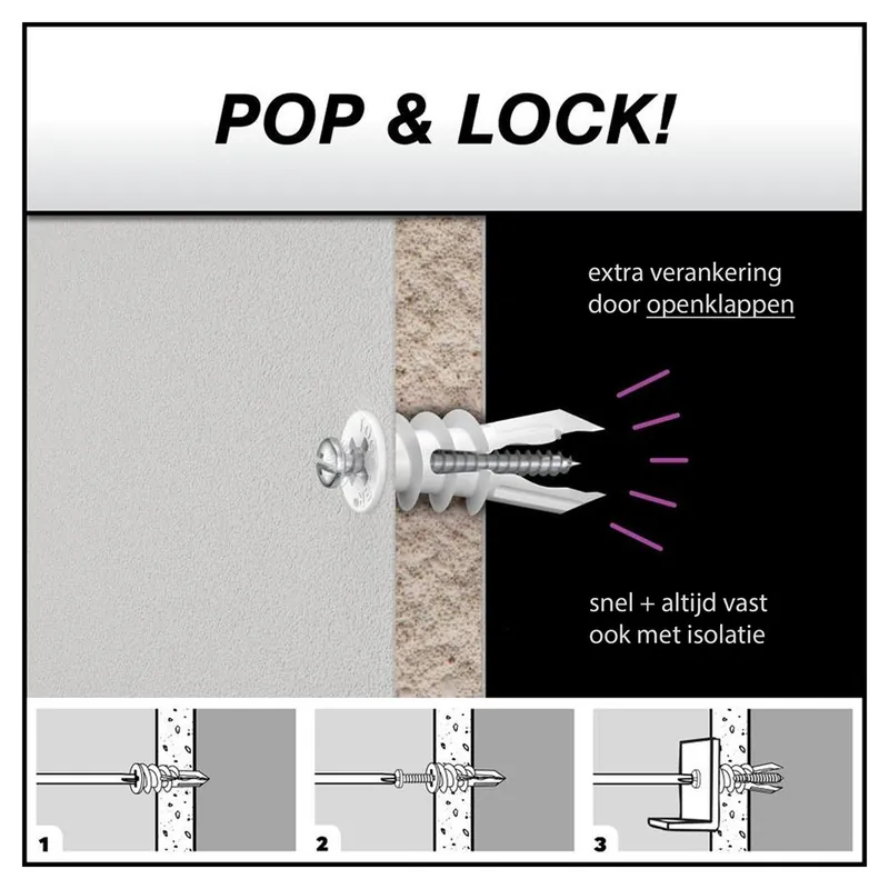GIPSPLAATPLUG TOGGLER 9,5-15MM SP-MINI