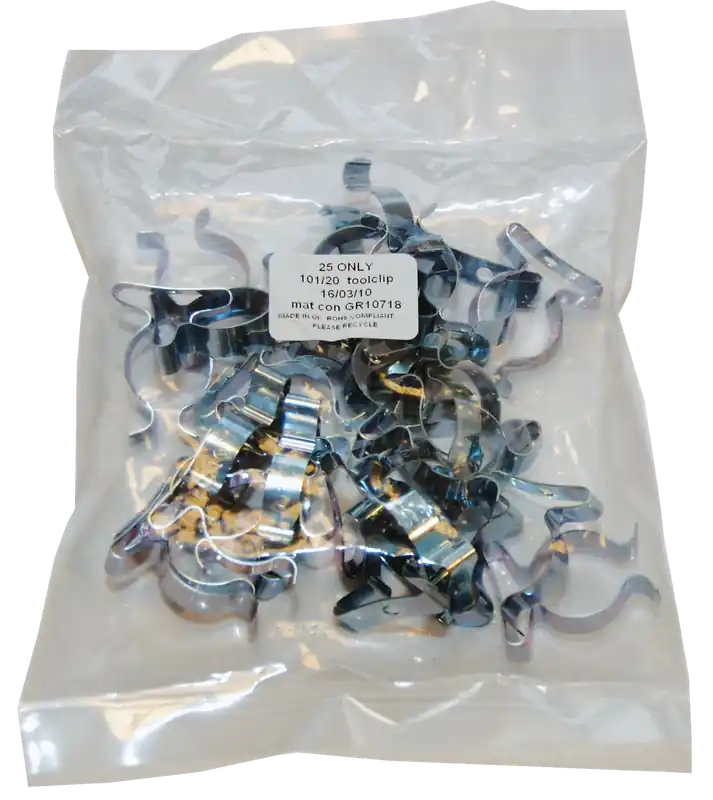 GEREEDSCHAPKLEMMEN LS.101/17 ZAKJE 25ST 32 MM STAAL VERZINKT