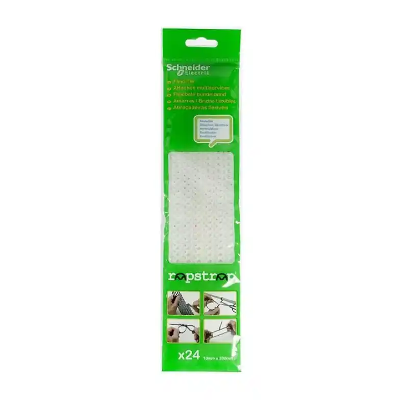 24 STUKS RAPSTRAP UNI FLEXBAND WIT