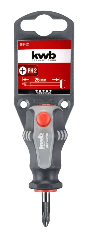 SCHROEVENDRAAIER STUBBY PH2X25 MM