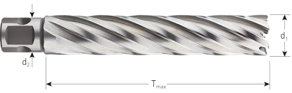 HSS-XE KERNBOOR SILVER-LINE, UNIVERSEEL 19, ø50X110