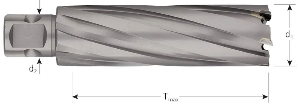 HM KERNBOOR HARD-LINE, UNIVERSEEL 19, ø30X80