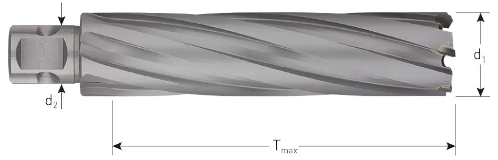 HM KERNBOOR HARD-LINE, UNIVERSEEL 19, ø39X110
