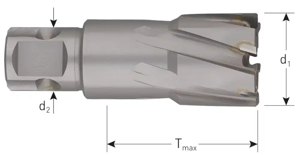 HM KERNBOOR HARD-LINE, UNIVERSEEL 19, ø59X40