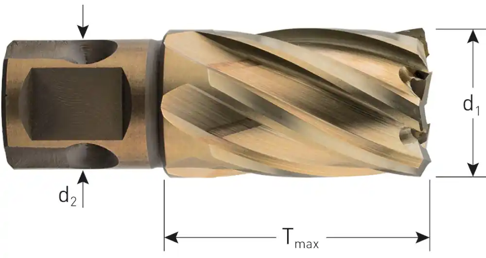 HSS-XE KERNBOOR GOLD-LINE, UNIVERSEEL 19, ø25X30