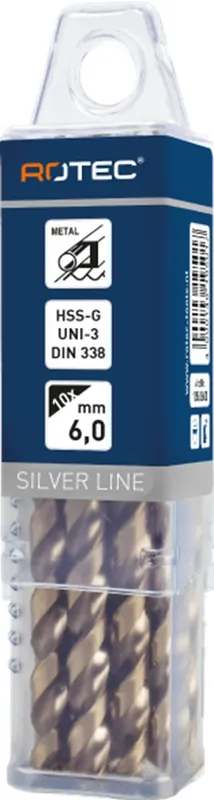 HSS-G SPIRAALBOOR 'UNI-X', DIN 338, TYPE HD, ø4,0