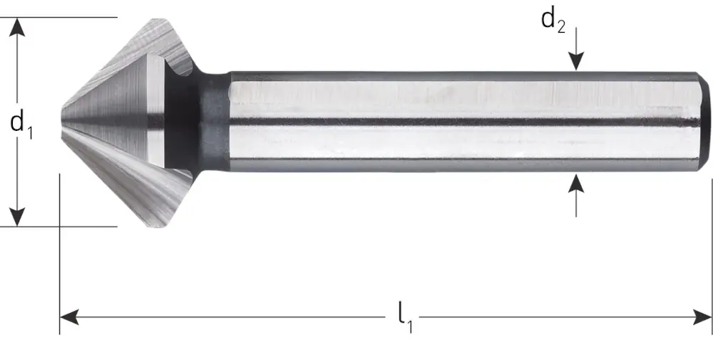HSS-G VERZINKFREES XTREME 90°, DIN 335C, ø25,0 (M12)