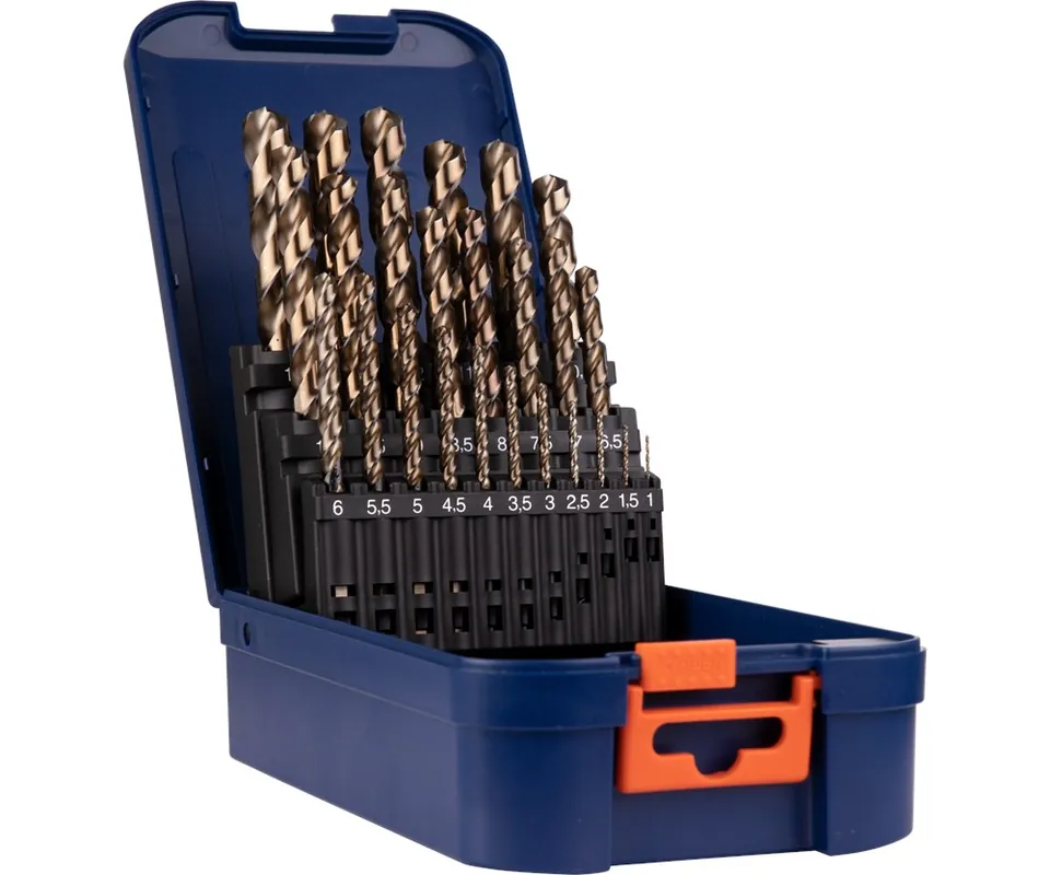 SPIRAALBORENSET '107 - UNI-X',DIN 338, 25-DLG ø1-13 ABS