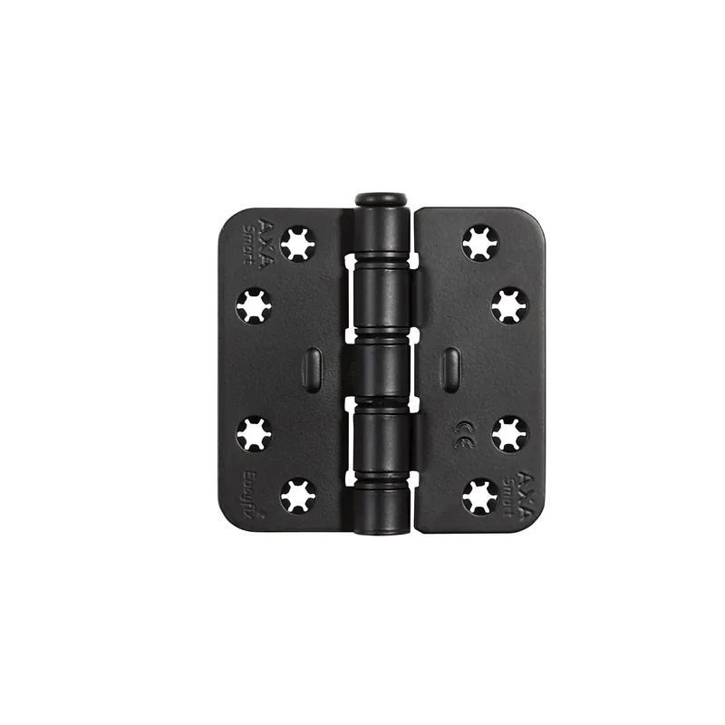 SMART EASYFIX SCHARNIER/89X89X3/RONDHOEK/STAAL ZWART