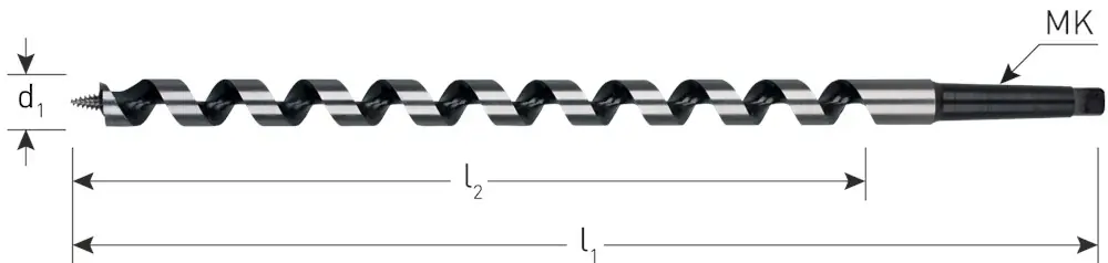 SLANGENBOOR GOLD-LINE, MK 2, ø18X250/320 AZOBE