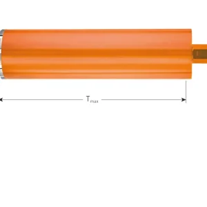 DIAMANTBOOR, ORANJE, DROOG, 1.1/4", 5 SEGM., ø52X400