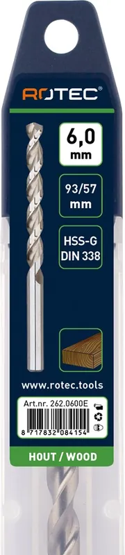 HSS-G HOUTSPIRAALBOOR, DIN 338, TLS, ø10,0X87X133