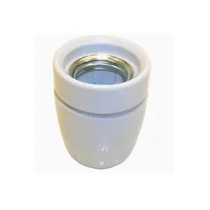 PORSELEIN FITTING E27 MET M10 X1 ELECTRA DRAAD