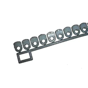 GLIJDER KUNSTSTOF WIT SMALSPOOR RAILROEDE, RAIL 5000+6000 ZAK A 100ST (5 STRIPS A 20)