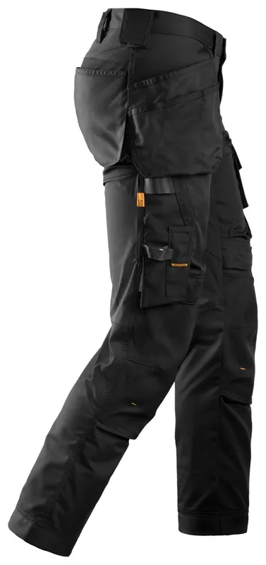 ALLROUNDWORK, STRETCH WERKBROEK MET HOLSTERZAKKEN, ZWART - ZWART (0404), 050