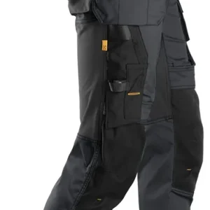 ALLROUNDWORK, STRETCH WERKBROEK MET HOLSTERZAKKEN, STAAL GRIJS - ZWART (5804), 050