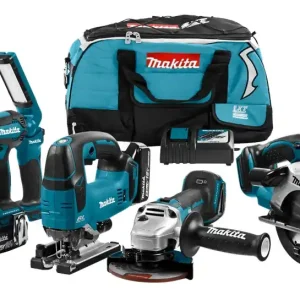MAKITA LXT 18 V COMBISET (KLOP)BOREN, (SLAG)SCHROEVEN, ZAGEN EN SLIJPE