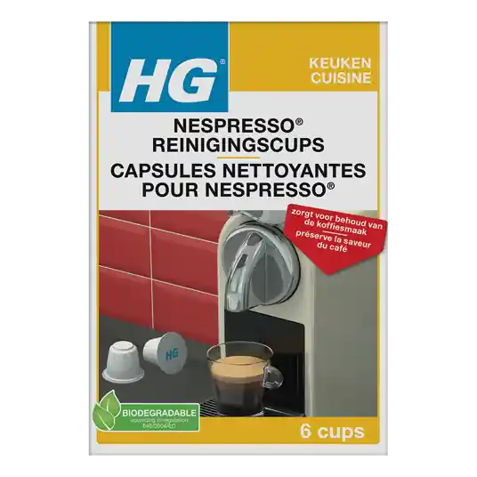 HG NESPRESSO® REINIGINGSCUPS 1 ST