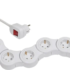 VARIO POWER STEKKERDOOS 5-V + USB WIT 1.4M H05VV-F3G1,5 + SCH