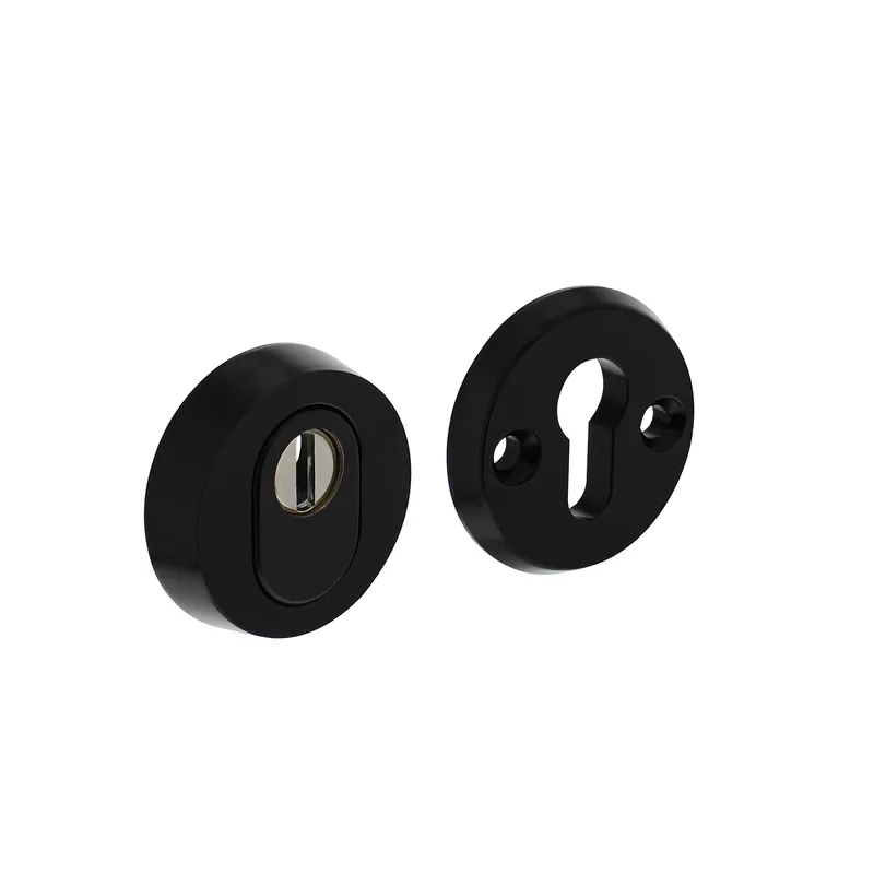 SKG3 VEILIGHEIDSROZETTEN ROND ø60X15MM PROFIELCILINDERGAT MET KERNTREKBEVEILIGING ZWART