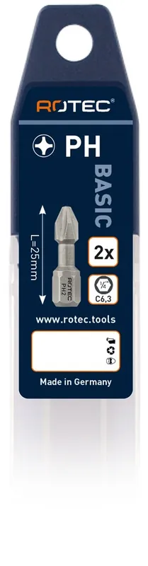 TORSIONBIT BASIC, C6.3, PH 2X25