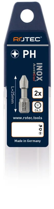 TORSIONBIT ANTI-COR RVS, C6.3, PH 3X25