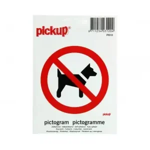 STICKER VERBODEN VOOR HONDEN PICTO 100X100 MM