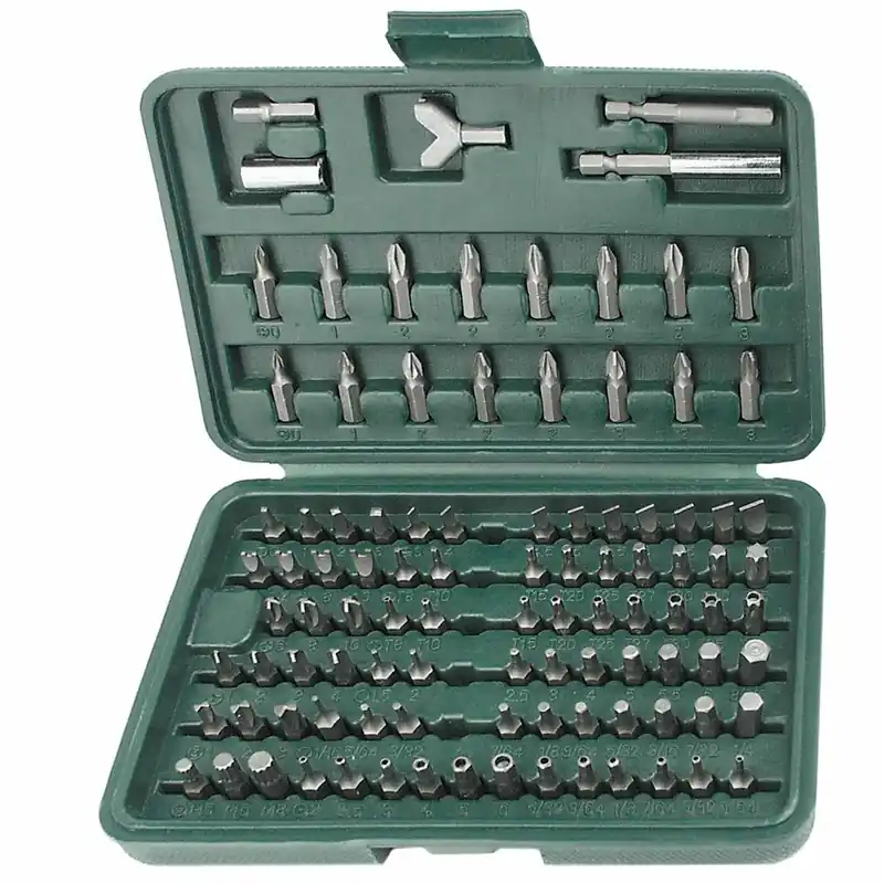 BITSET 100 DLG. BITS, MAGNETISCHE BITHOUDER, ADAPTERS EN VERLENGING IN