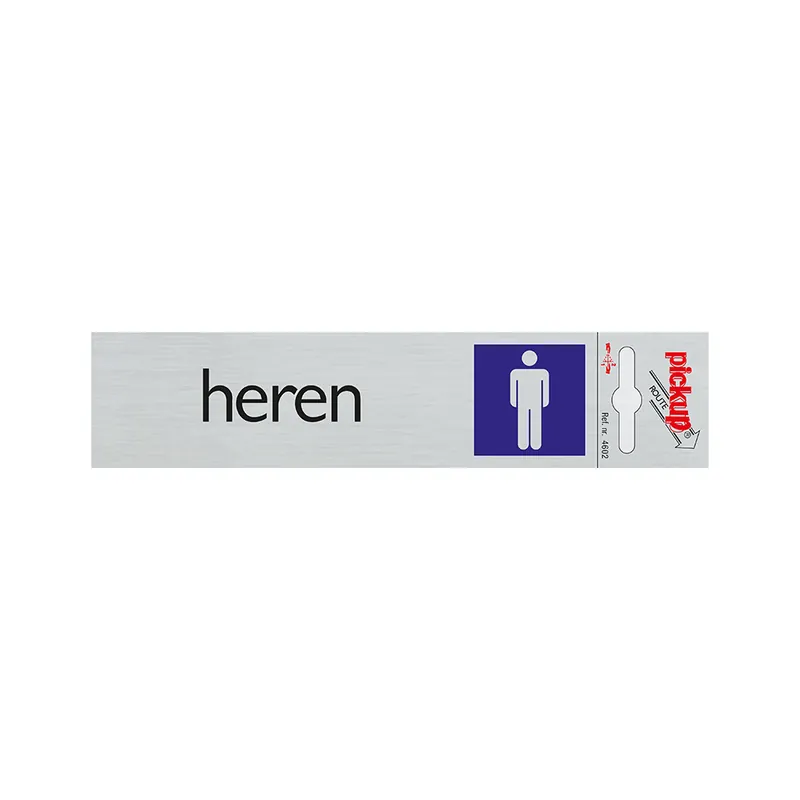 BORD ALULOOK HEREN 165X44 MM ZELFKLEVEND