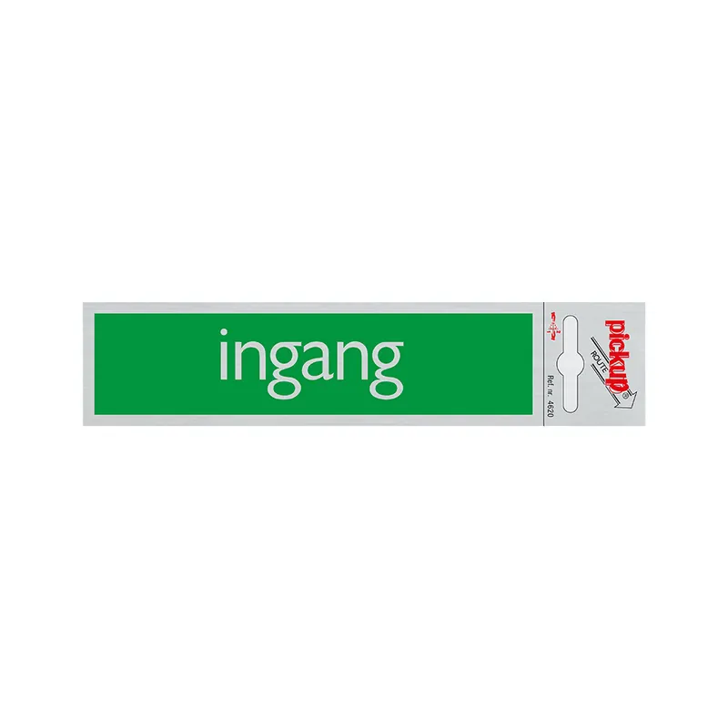 BORD ALULOOK INGANG 165X44 MM ZELFKLEVEND